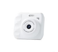 Alanmoship Fotocamera digitale per bambini 1080P HD per bambini con funzioni multiple di piccole dimensioni 874 cm materiale ABS lunga durata batteria regali di compleanno (bianco)