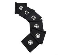 Alanmoship Ganci per tettoia camper, confezione da 6, adatti per tubi di dimensioni 56 mm, 78 mm, resistenti ai raggi UV e (nero)