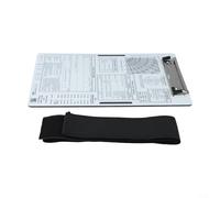 Alanmoship Ginocchiera pilota in alluminio con cinghia elastica e clip in metallo per registrazione dati di volo IFR/VFR, blocco note aeronautico 241,3 x 165,1 cm per uso in cabina di guida (VFR+A)