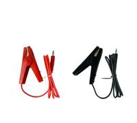 Alanmoship Kit di cavi di collegamento per recinzione elettrica, confezione da 2 pezzi, 1 m, nero e rosso, per cavi a coccodrillo per caricabatterie solari/pulsati, fattoria, giardino, cortile e