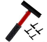 Alanmoship Kit di chiavi per cerniere per porte con 3 teste di ricambio, strumento di allineamento regolabile con cerniera in metallo con manico ergonomico antiscivolo, fissaggio rapido per armadio