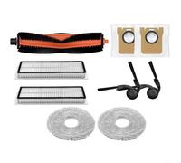 Alanmoship Kit di ricambio 9/17 pezzi per Xiaomi per MIJIA H50 Pro 0V42GL Compreso Filtri Spazzola Principale Sacchetti Polvere Spazzole Laterali Mop Panni per la Manutenzione Quotidiana Della Casa