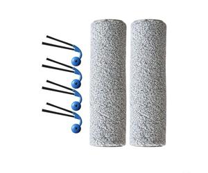 Alanmoship Kit di ricambio da 6 pezzi per Ecovacs per Deebot X9 Pro/OMNI, X11 PRO/OMNI, T80s per OMNI, include 4 spazzole laterali e 2 rulli mocio per la pulizia profonda del pavimento della casa