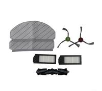 Alanmoship Kit di ricambio per Ecovacs per DEEBOT X1 per Plus Main Roller Brush Spazzole Laterali Filtri Panni Mop Compatibile con X1 Plus Pulizia Domestica Facile Installazione
