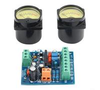 Alanmoship Kit pannello VU Meter analogico con tester di livello decibel retroilluminato e scheda driver VU-01 per misurazione audio e calibrazione del suono da studio, set da 2 pezzi