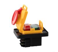 Alanmoship KJD12 4-Pin 16A 250V Impermeabile Interruttore A Pulsante Magnetico Per Utensili Elettrici Industriali