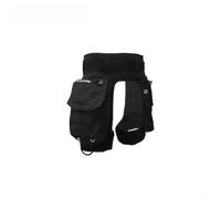 Alanmoship Pantaloncini da uomo in neoprene da 3 mm con tasche, fasce per gambe regolabili in vita, per cerniera YKK, fori di drenaggio per immersioni tecniche e snorkeling, nero (nero)