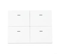 Alanmoship per TUYA per ZIGBEE 4 Gang Scene Switch, 12 modalità per controller intelligente a pulsante, per app Smart Life, telecomando wireless da parete, per casa per automazione illuminazione, ABS