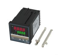Alanmoship REX-C700 - Regolatore di temperatura intelligente, termostato digitale PID con uscita SSR, modulo di temperatura AC100-240V 0-400C per forni, essiccatori e stampaggio a iniezione
