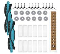 Alanmoship Robot Aspirapolvere Main Side Brush Filter Mop Pad Kit Per Per Cecotec Per Conga 11090 Robot Aspirapolvere Sostituzione Lato Principale Spazzola Filtro Mop Pad Set