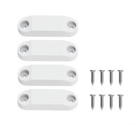 Alanmoship Set di 4 chiusure per porta bagagli per camper, in plastica e metallo, per mantenere aperte le porte di stoccaggio o d'ingresso, compatibile con camper, rimorchi da viaggio (bianco)