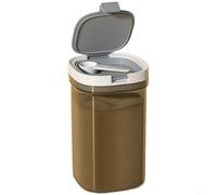 Alanmoship Set di contenitori ermetici a strati con paletta integrata e scomparti resistenti alla luce, per latte in polvere, caffè e alimenti per bambini, bianco grigiastro, ideali per la cucina