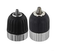 Alanmoship Set di mandrini per trapano a sgancio rapido in metallo professionale con filettatura 3/8-24UNF con gamma di serraggio da 0,8-10 mm e 2-13 mm per utensili elettrici attrezzature da officina
