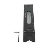 Alanmoship Strumento di misurazione industriale a livello di striscia 100 mm, risoluzione 002 mm, struttura in metallo con fiale graduate a bolle e base a scanalatura a V per installazione di