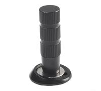 Alanmoship Supporto silenzioso da parete in lega di zinco per interni ed esterni, montaggio a parete, con forte ventosa, per residenza o ufficio (nero)