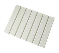 Alanmoship Tappetino scolapiatti pieghevole in diatomacea, 40 x 30 cm, per bancone della cucina, super assorbente, sicuro per alimenti, per cucinare a casa, cuocere al forno, lavare (bianco)