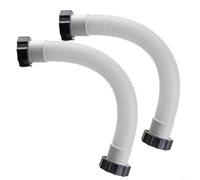 Alanmoship Tubo di ricambio per piscina, lunghezza 50 mm, tubo di interconnessione per piscina, con dado per pompa filtrante per Intex, 11535 (confezione da 2)