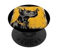 Alano con farfalla | Amicizia tra cane e natura PopSockets PopGrip Adesivo