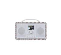 ALANO FM/DAB+ Radio/Bluetooth/AUX IN dab radio digitale, radio dab portatile con display a colori TFT 2.4 e modalità doppia allarme, radio dab in design retrò per giardino e cucina (motivo floreale)