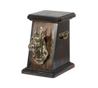 Alano I - un'urna per le ceneri del cane, un'elegante urna con statuetta, un'urn