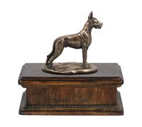Alano I - urna per ceneri di cane, urna classica con statuetta, urna elegante co