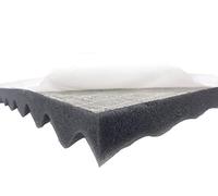 Alanpur Piramidi in gommapiuma colorata, per camera acustica, isolamento acustico (noppe ant.autoadesivo, circa 100 x 49 x 3 cm)