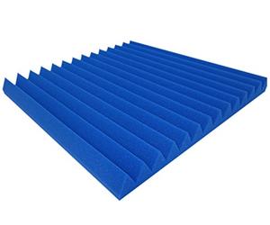 Alanpur® WAVE PANELS Color autoadesivo - Scelta - Tappetino isolante per isolamento acustico efficace Blau ca. 49x49x5 cm