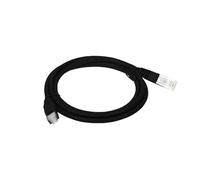 Alantec KKU5CZA2.Patch-cord U/UTP CAT5 Plug RJ45 Rame 2m.Nero