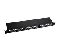 Alantec PK-S5-1.Pannello Patch Cat 5E STP 24 porte con staffa gestione cavi