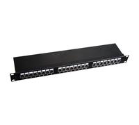 Alantec PK-S6-1.Pannello Patch Cat6 STP 24 porte con staffa gestione cavi