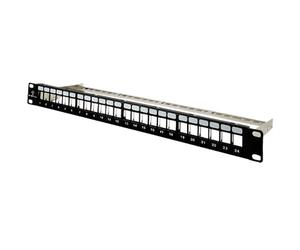Alantec PK020.Pannello Patch 19" modulare 1U 24 porte vuoto