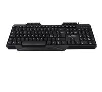 TASTIERA CON FILO NERA USB ALANTIK KBALM2 MULTIMEDIALE SQUADRATA GAMING
