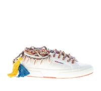 ALANUI scarpe donna shoes Sneaker Superga x Alanui in canvas bianco e conchiglie