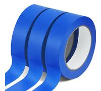 Alaoo 3 Pezzi Nastro per Mascheratura Standard, 36mmx50M Nastro in Carta per Mascheratura, Resistente ai Raggi UV, Adesione Affidabile e Facile da Rimuovere, Adatto per Pittura, Ristrutturazione e DIY