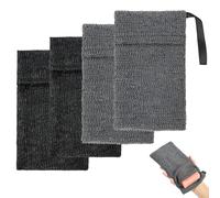 Alaoo 4 pezzi Sacchetti per Sapone, Rete per Sapone Solido a Doppio Strato, Sacchetto Esfoliante per Sapone, Materiale in Nylon, Adatto per La Schiumatura, l'esfoliazione, il Bagno e il Massaggio