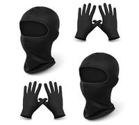 Alaoo Agente Costume Accessori, Spy Costume Set, Spy Costume Accessori | Inclusi occhiali da sole, cravatta, documento d'identità, porta carte, auricolari e cavo di comunicazione, per Cosplay