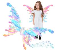 Alaoo Ali da Fata, Luminose Ali di Fata a LED, Ali Elettriche con Luci a LED, Mobili, Adatto a Bambini e Adulti, Mantello con Ali di Farfalla Adatto per Carnevale, Carnevale, Festa a Tema