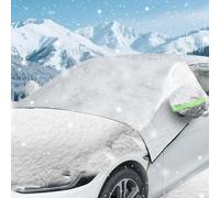 Alaoo Copri Parabrezza per Auto, Telo Parabrezza Auto Antigelo con Corda Elastica, Copertura Parabrezza Inverno, Protezione da neve e grandine, Adatto La Maggior Parte Dei Veicoli(B)