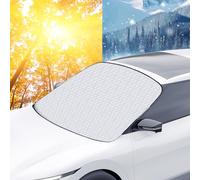 Alaoo Copri Parabrezza per Auto, Telo Parabrezza Auto Antigelo, Copertura Parabrezza Auto Inverno, Protezione dalla Neve, Anti UV, Adatto La Maggior Parte Dei Veicoli