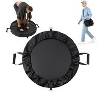 Alaoo Quickchanging Mat, 80cm, 2 in 1 Borsa da Spiaggia Portatile, Nero