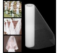 Alaoo Tulles di Matrimonio, 29CMx26M, Rotolo di Tulle Bianco, Generico Rotolo Tulle, Può Essere Utilizzato per Decorazioni di Matrimoni, Lauree, Compleanni, Decorazioni fai da te