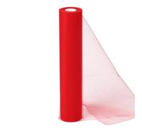 Alaoo Tulles di Matrimonio, 29CMx26M, Rotolo di Tulle Rossa, Generico Rotolo Tulle, Può Essere Utilizzato per Decorazioni di Matrimoni, Lauree, Compleanni, Decorazioni fai da te