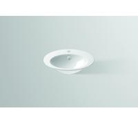 Alape lavabo à encastrer EB.O500H, ovale L : 500mm H : 110,5mm P : 400mm, blanc, 2102000000, 2102000000