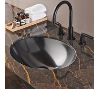 Alape Metallic lavabo sottopiano, 2111500190, UB.O525 Metallic metallic dark iron [Lavabi > Lavabi Sottopiano]
