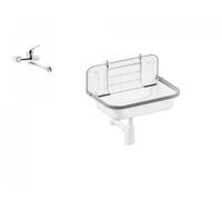 Alape set vasca di scarico, con miscelatore monocomando, 50,5 x 36 x 33 cm, s...