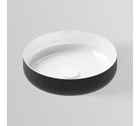 Alape Sondo lavabo da appoggio, 3509000180, AB.SO400.1 Sondo bianco/nero opaco [Lavabi > Lavabi da Appoggio]