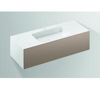 Alape WP.Folio5 lavabo, 1254x350x500mm, mobiletto 1 cassetto ad estrazione totale, lavabo con foro per rubinetto, 515781, Colorazione: Lacca satinata pietra di luna