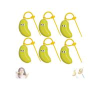 Alapek Custodia per spazzolino da denti a banana, con dispenser di dentifricio, custodia portatile per spazzolino da denti, custodia per spazzolino da denti, divertente porta spazzolino da frutta