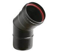 GOMITO APERTO 45° 2 SETTORI PER TUBO STUFA PELLET D 80 CON GUARNIZIONE 113610