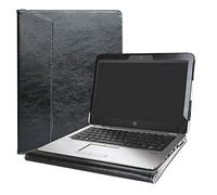 Alapmk Specialmente Progettato PU Custodia Protettiva in Pelle per 12.5" HP EliteBook 820 G4 G3 G2 G1 & EliteBook 725 G4 G3 G2 Series Notebook,Nero